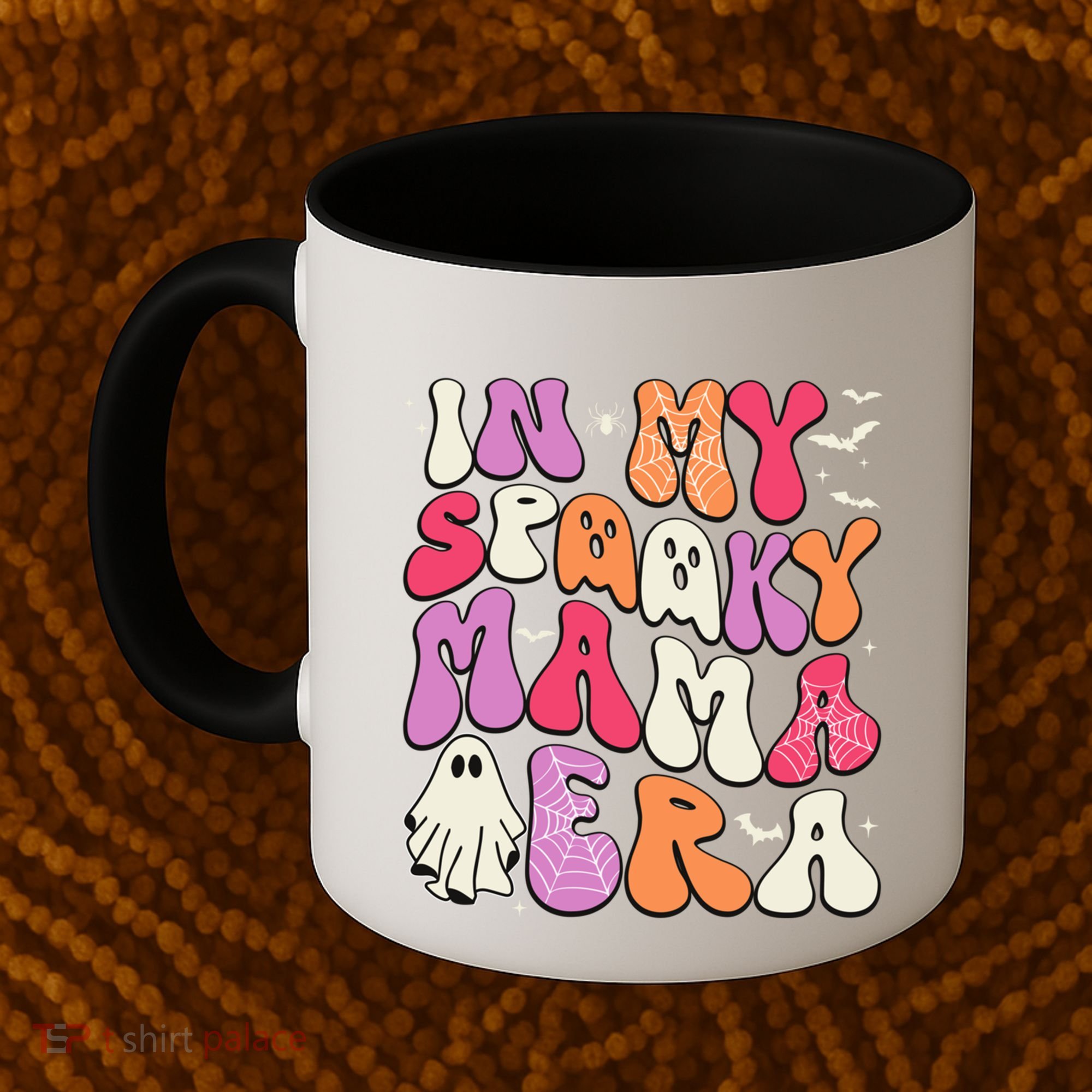 In My Spooky Mama Era Groovy Halloween Mama Spooky Grandma Funny Gift Coffee Mug