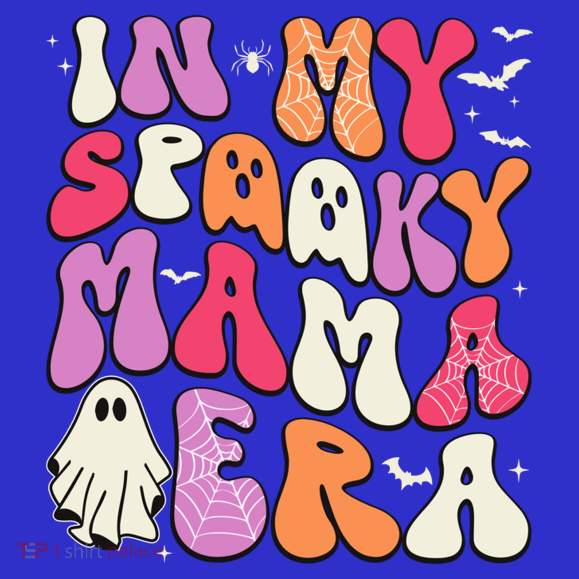 In My Spooky Mama Era Groovy Halloween Mama Spooky Grandma Funny Gift Long Sleeve Shirt