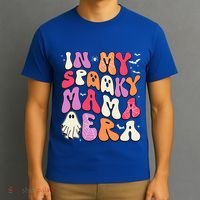 In My Spooky Mama Era Groovy Halloween Mama Spooky Grandma Funny Gift T-Shirt thumb 3