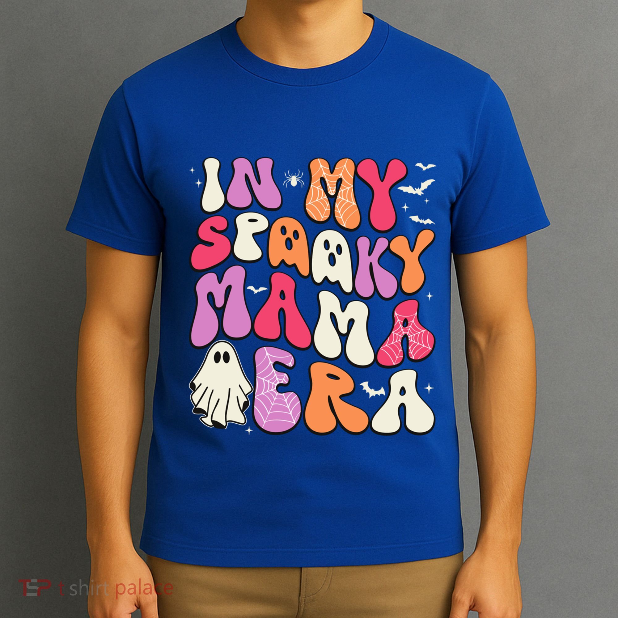 In My Spooky Mama Era Groovy Halloween Mama Spooky Grandma Funny Gift T-Shirt