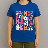 In My Spooky Mama Era Groovy Halloween Mama Spooky Grandma Funny Gift T-Shirt thumb 4