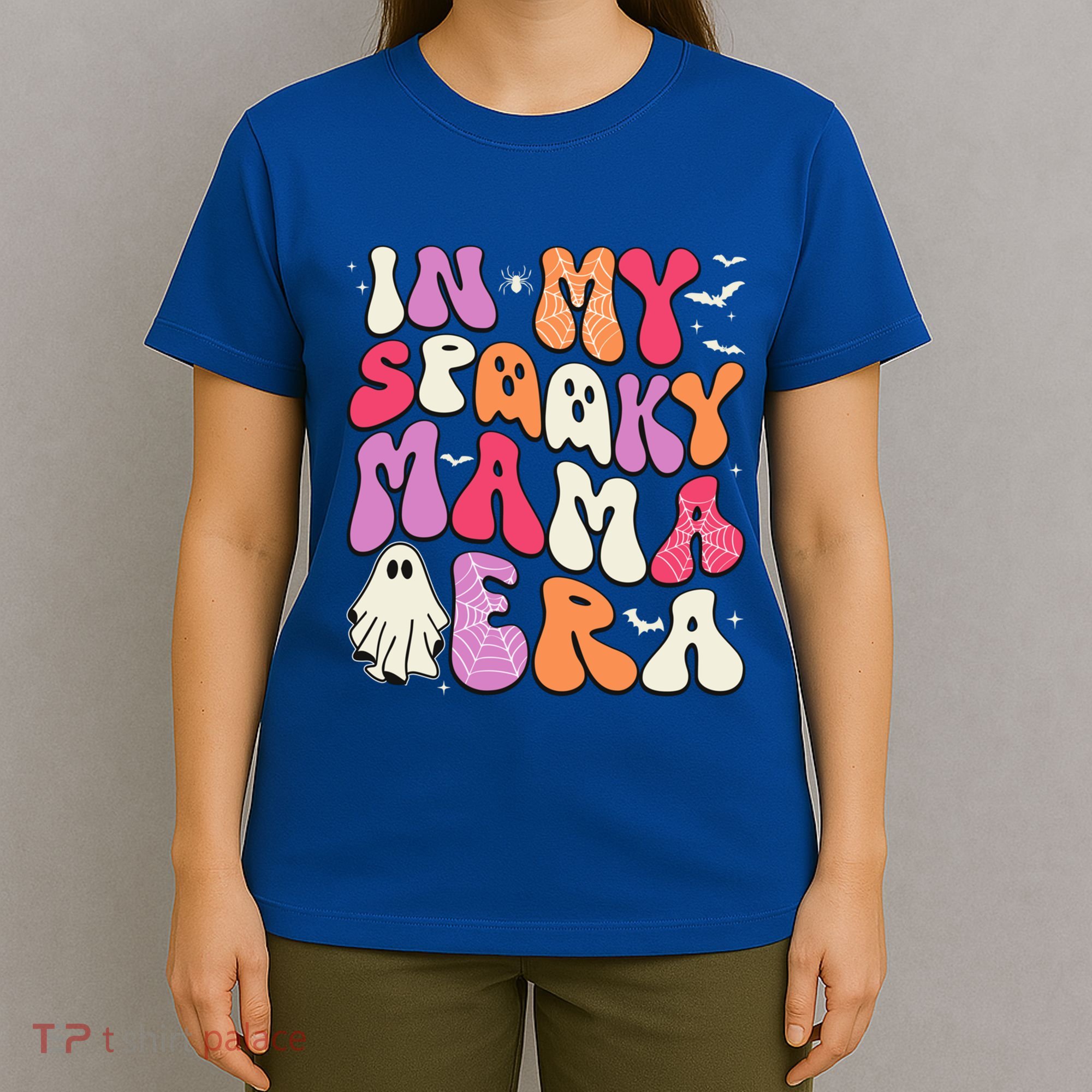 In My Spooky Mama Era Groovy Halloween Mama Spooky Grandma Funny Gift T-Shirt