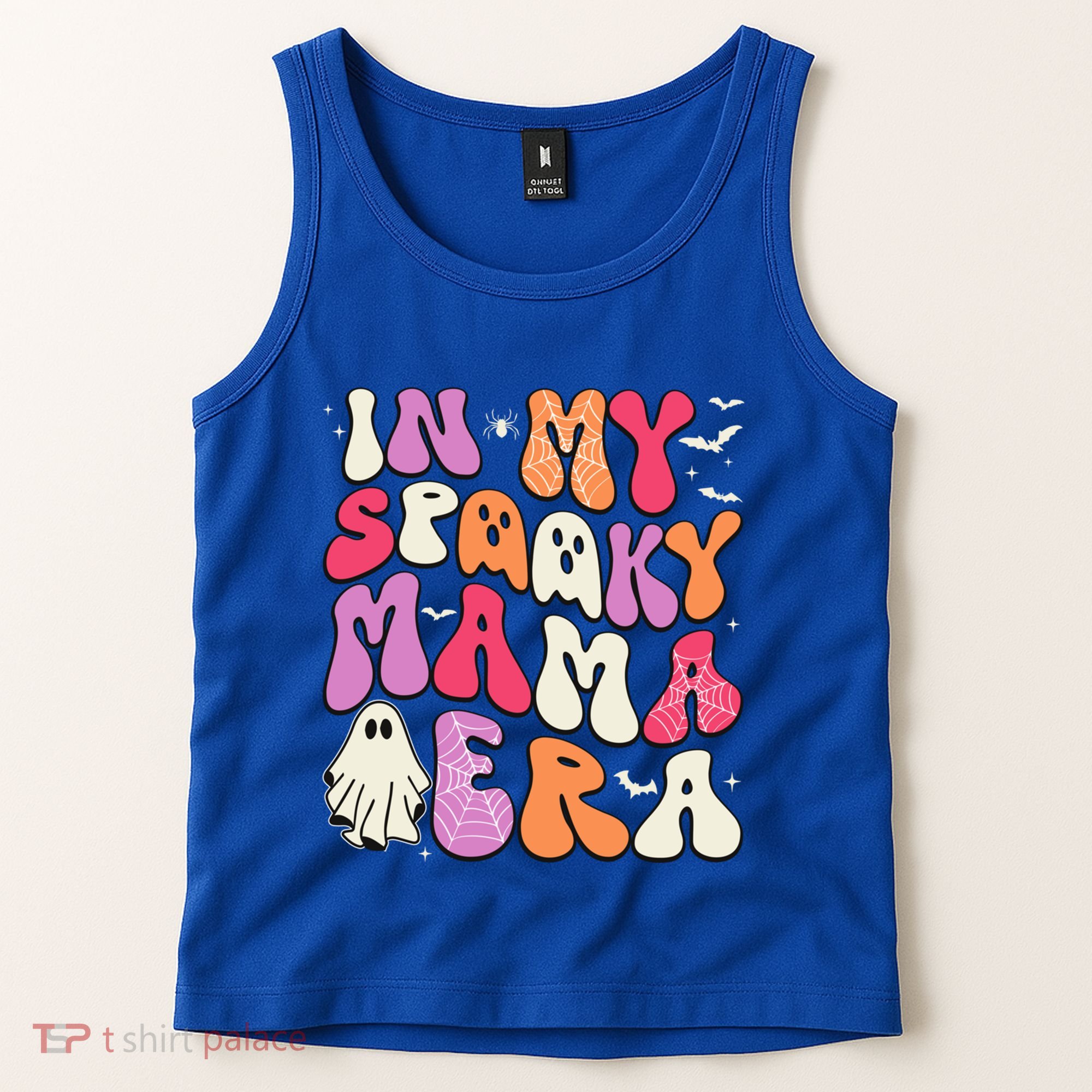 In My Spooky Mama Era Groovy Halloween Mama Spooky Grandma Funny Gift Tank Top