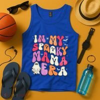 In My Spooky Mama Era Groovy Halloween Mama Spooky Grandma Funny Gift Tank Top thumb 4