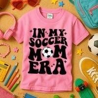In My Soccer Mom Era Kids T-Shirt thumb 3