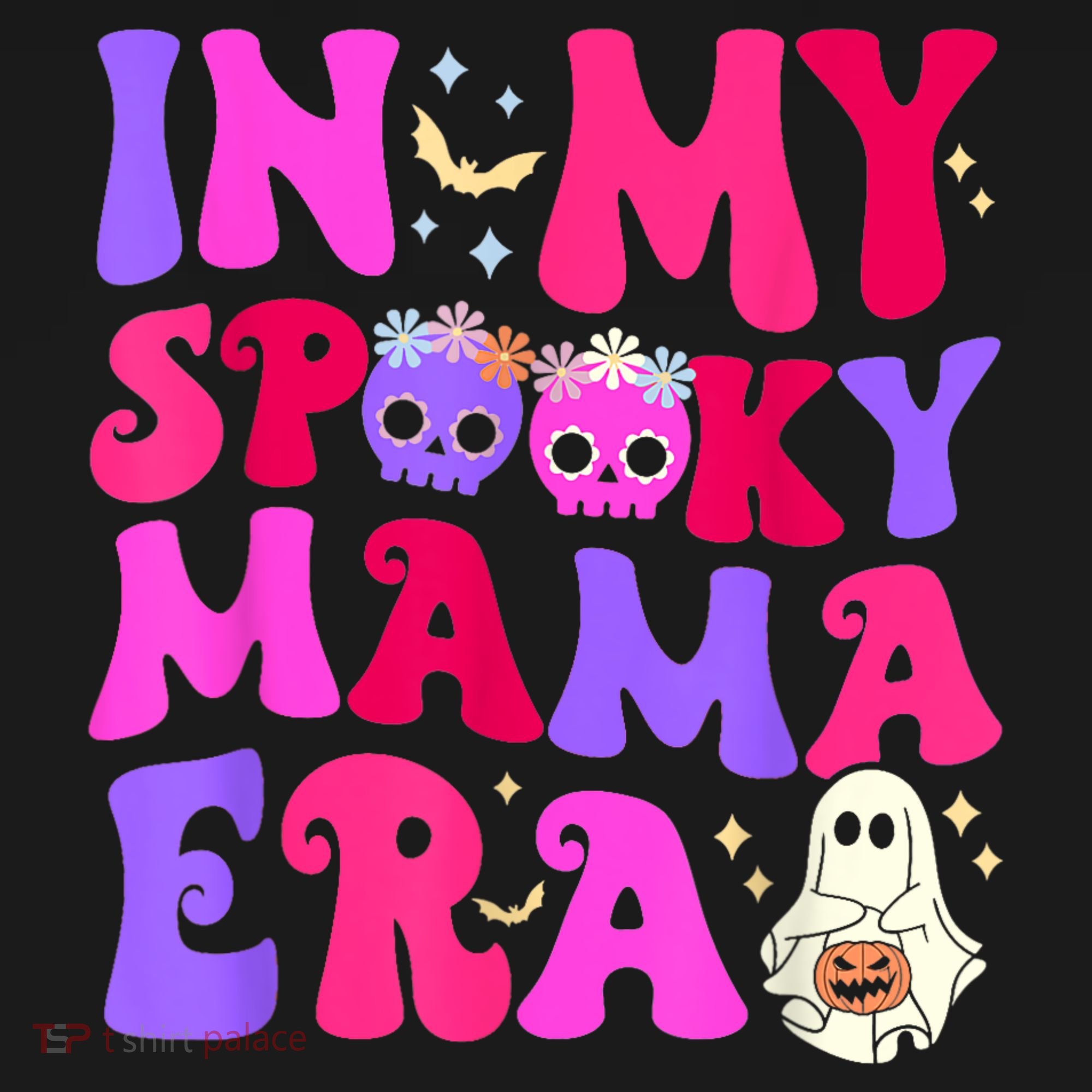 In My Spooky Mama Era Halloween Groovy Witchy Spooky Mom Pajama Set