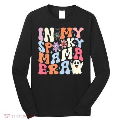 In My Spooky Mama Era Halloween Groovy Witchy Spooky Mom Gift Long Sleeve Shirt