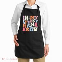 In My Spooky Mama Era Halloween Groovy Witchy Spooky Mom Gift Apron thumb 2