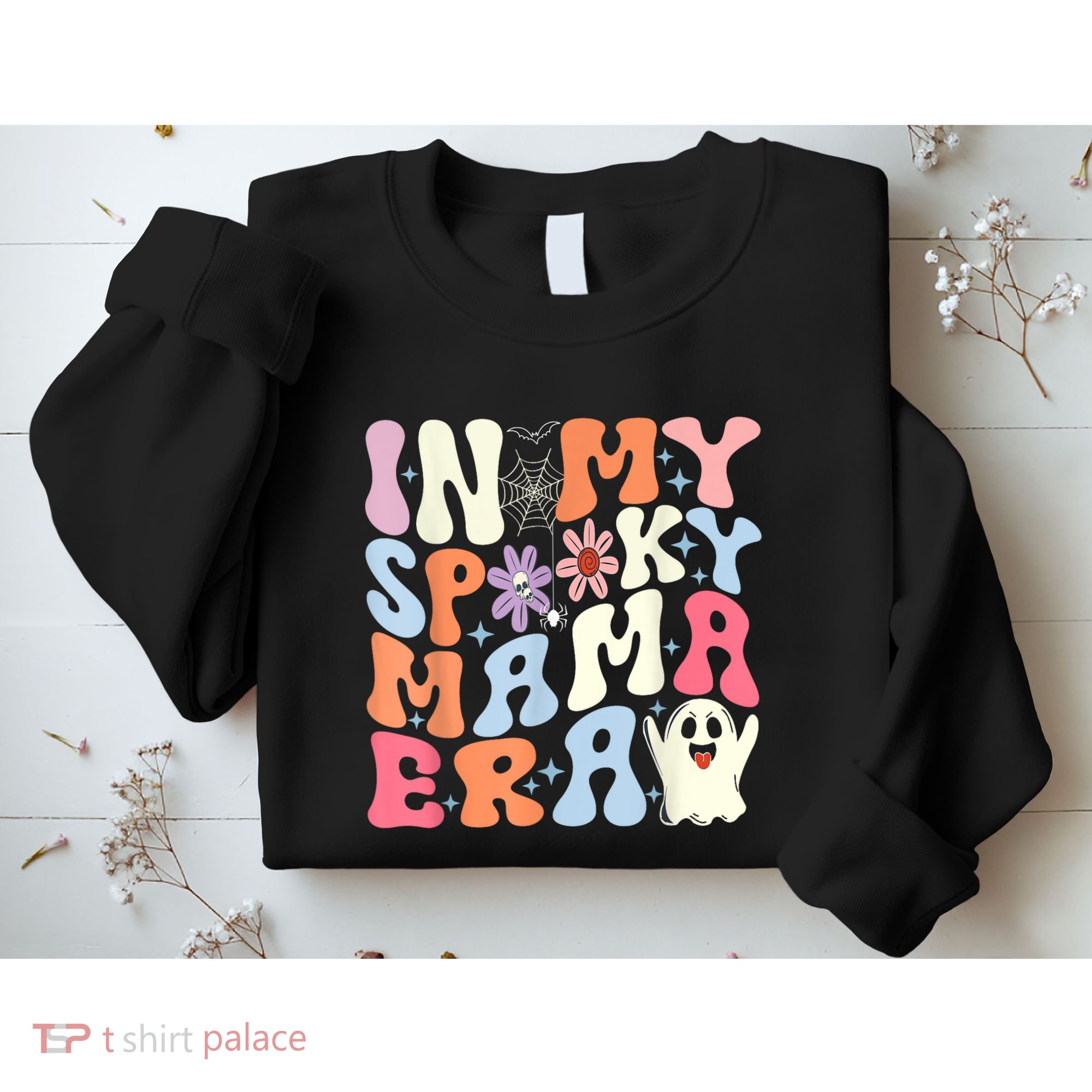 In My Spooky Mama Era Halloween Groovy Witchy Spooky Mom Gift Sweatshirt