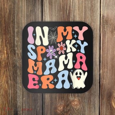 In My Spooky Mama Era Halloween Groovy Witchy Spooky Mom Gift Coaster