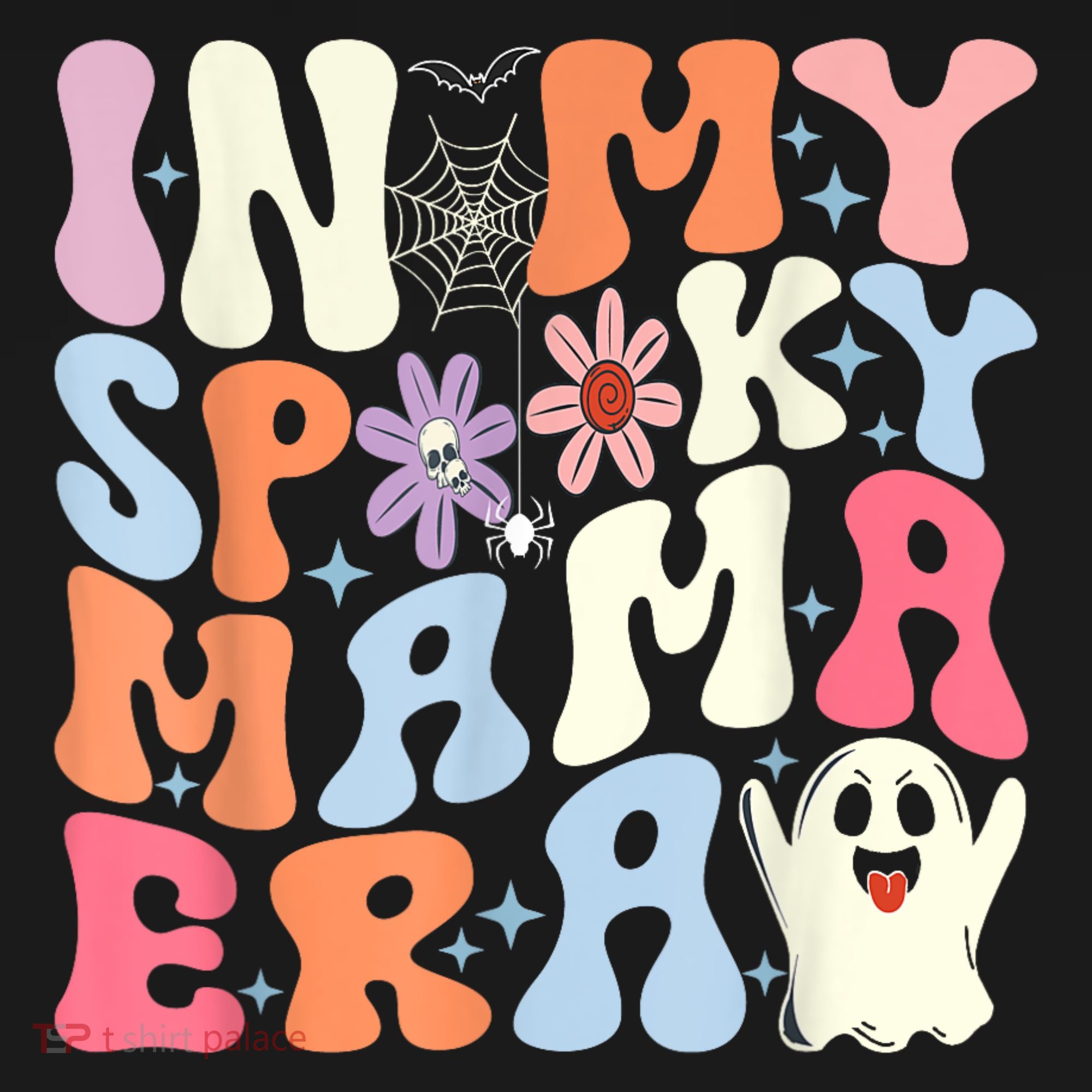 In My Spooky Mama Era Halloween Groovy Witchy Spooky Mom Gift Pajama Set