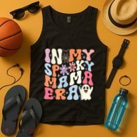 In My Spooky Mama Era Halloween Groovy Witchy Spooky Mom Gift Tank Top thumb 4