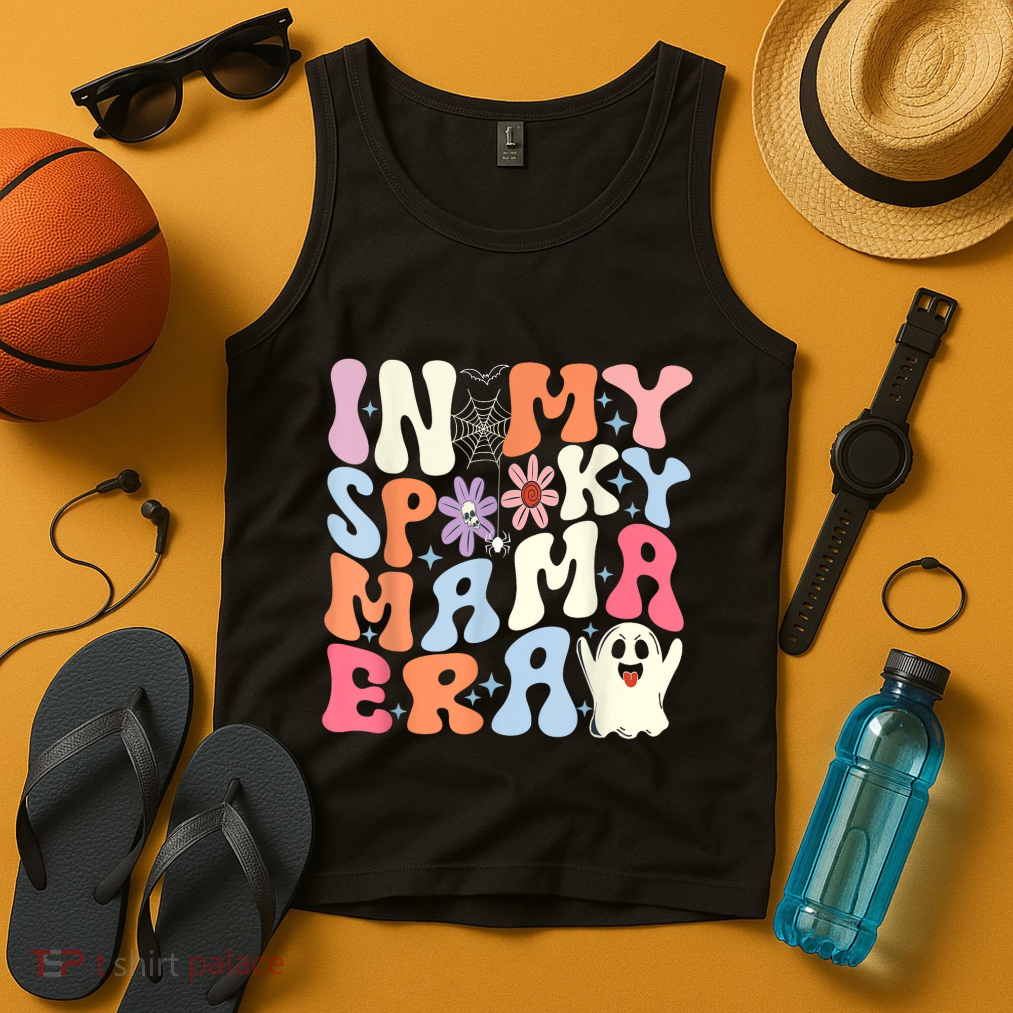 In My Spooky Mama Era Halloween Groovy Witchy Spooky Mom Gift Tank Top