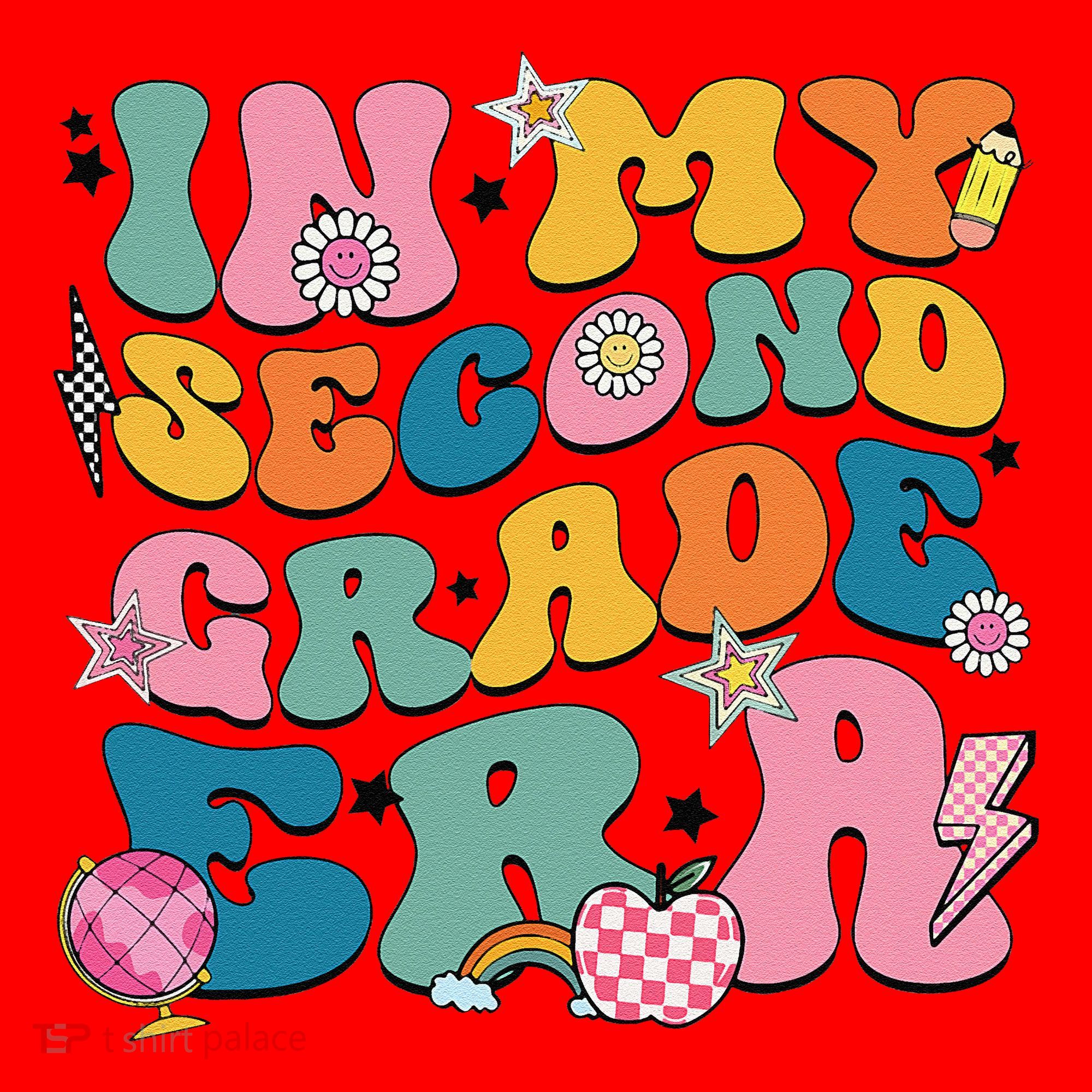 In My Second Grade Era Back To School 2nd Grade Teacher Santa Hat