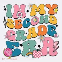 In My Second Grade Era Back To School 2nd Grade Teacher Doggie Tank thumb 4