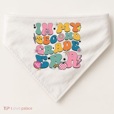 In My Second Grade Era Back To School 2nd Grade Teacher USA-Made Doggie Bandana
