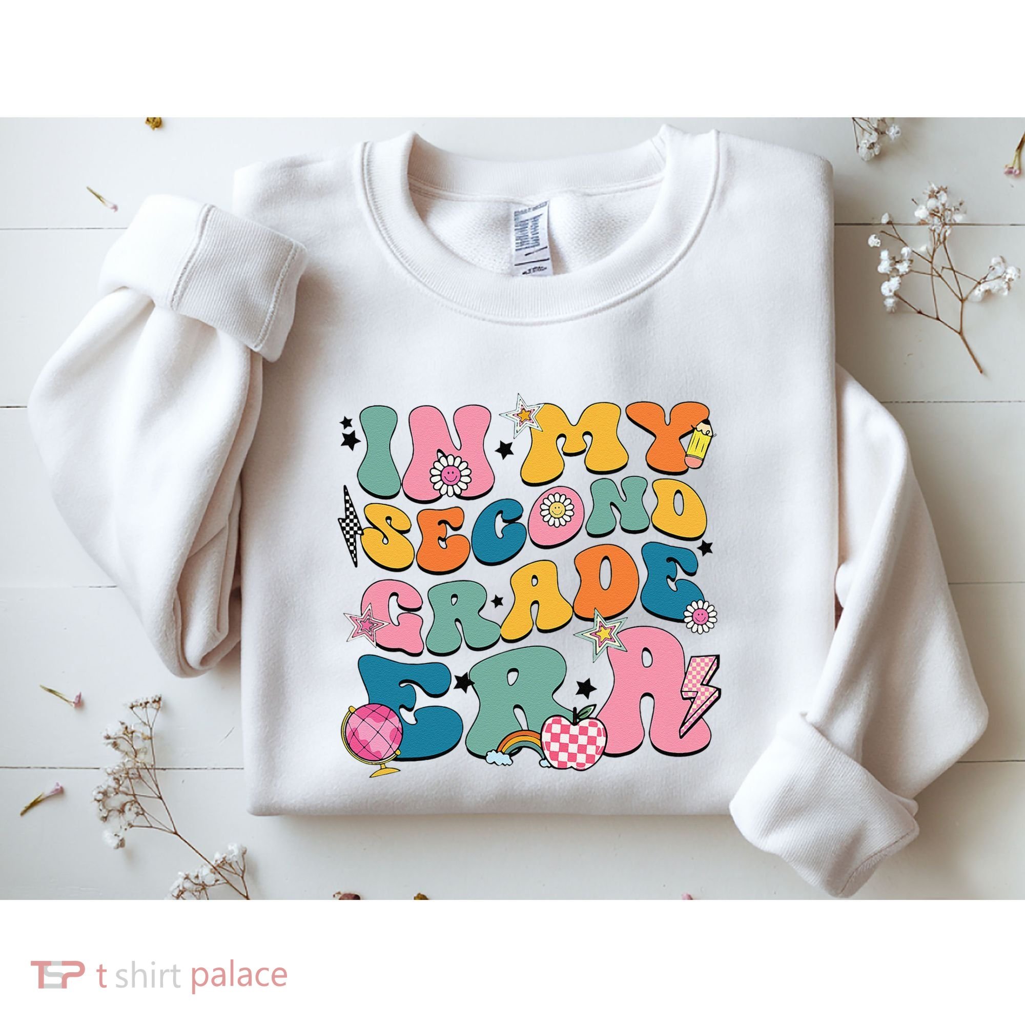 In My Second Grade Era Back To School 2nd Grade Teacher Sweatshirt