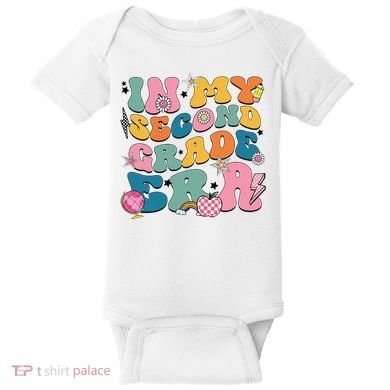 In My Second Grade Era Back To School 2nd Grade Teacher Baby Bodysuit