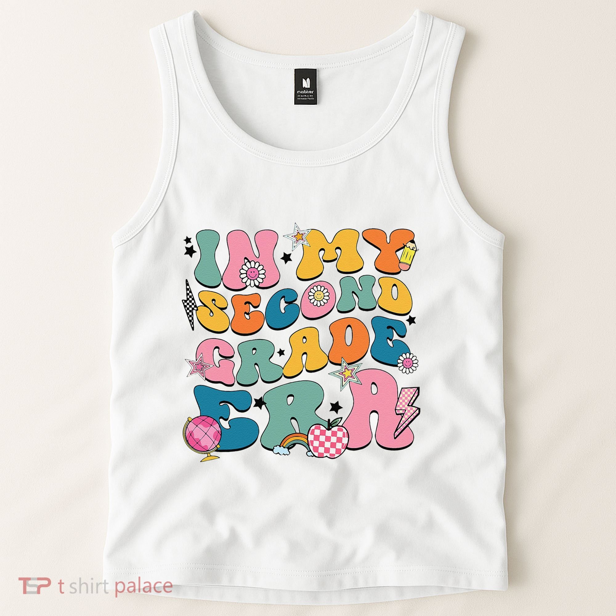 In My Second Grade Era Back To School 2nd Grade Teacher Tank Top