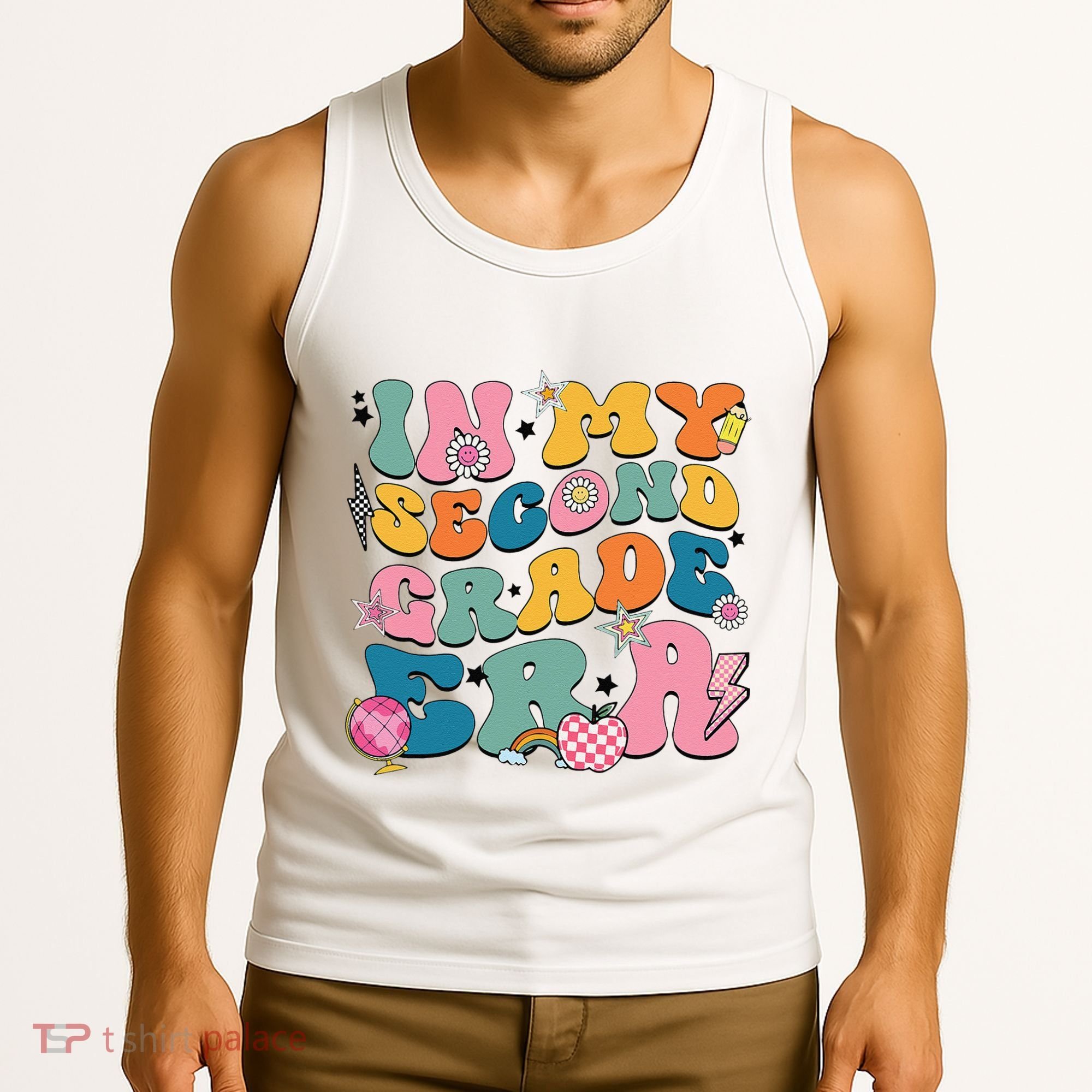 In My Second Grade Era Back To School 2nd Grade Teacher Tank Top