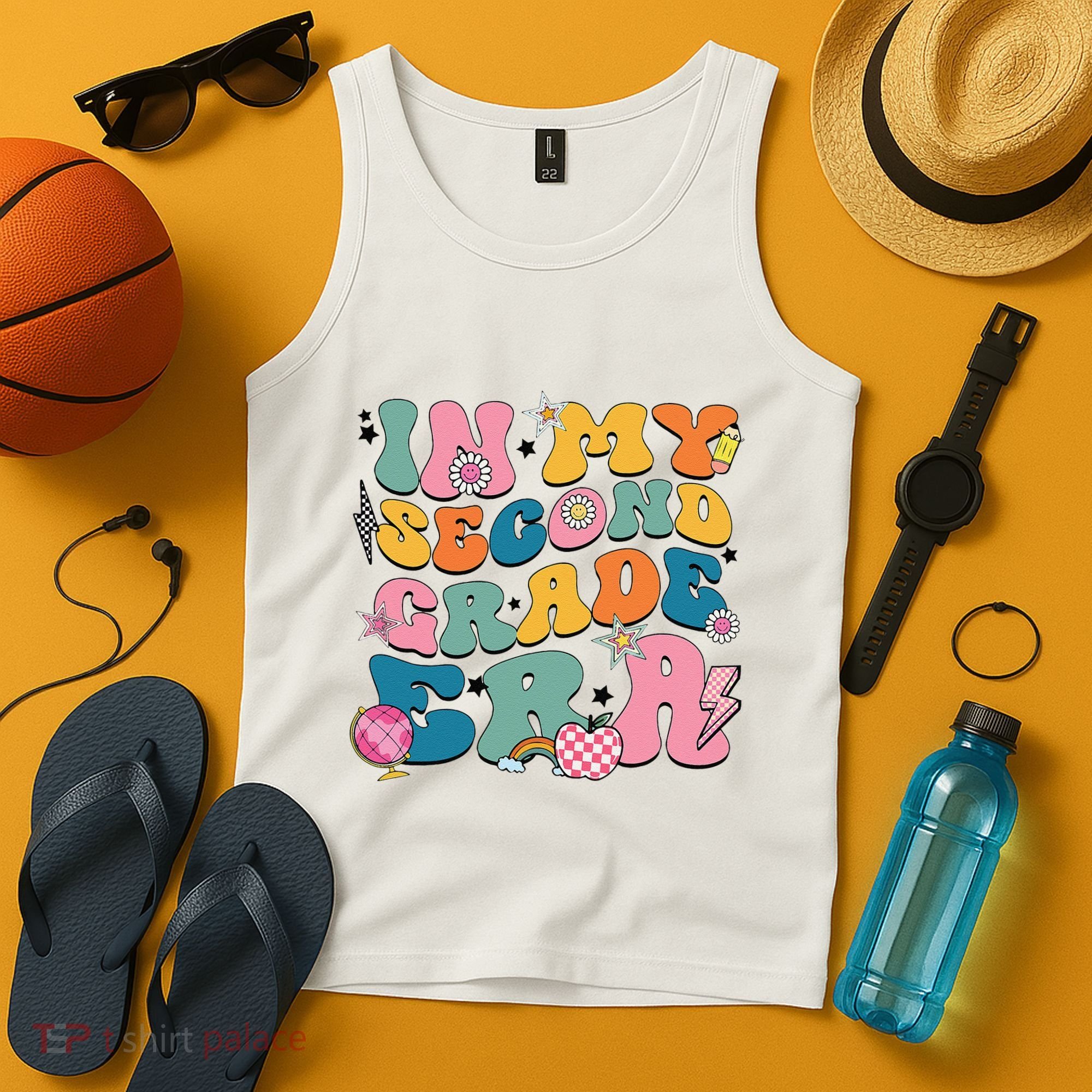 In My Second Grade Era Back To School 2nd Grade Teacher Tank Top