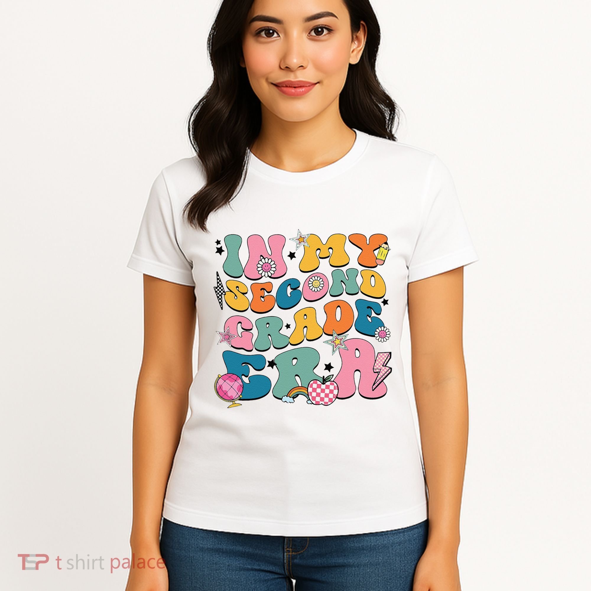 In My Second Grade Era Back To School 2nd Grade Teacher Women's T-Shirt