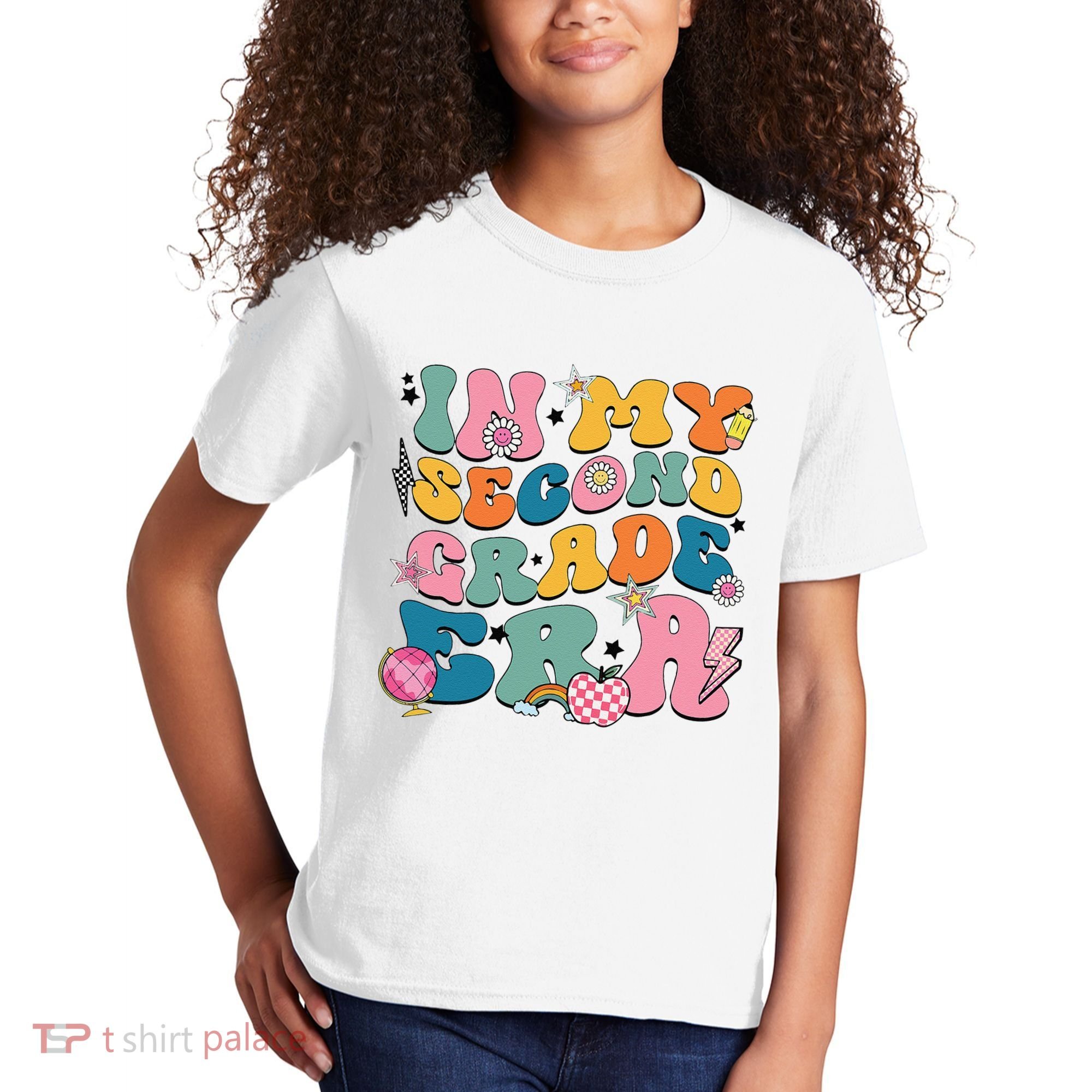 In My Second Grade Era Back To School 2nd Grade Teacher Kids T-Shirt