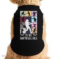 In My Softball Era Funny Softball Girl Player Lover Doggie Tank thumb 0