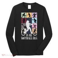 In My Softball Era Funny Softball Girl Player Lover Long Sleeve Shirt thumb 0