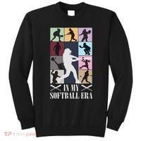 In My Softball Era Funny Softball Girl Player Lover Sweatshirt thumb 0