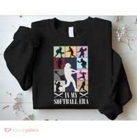In My Softball Era Funny Softball Girl Player Lover Sweatshirt thumb 2