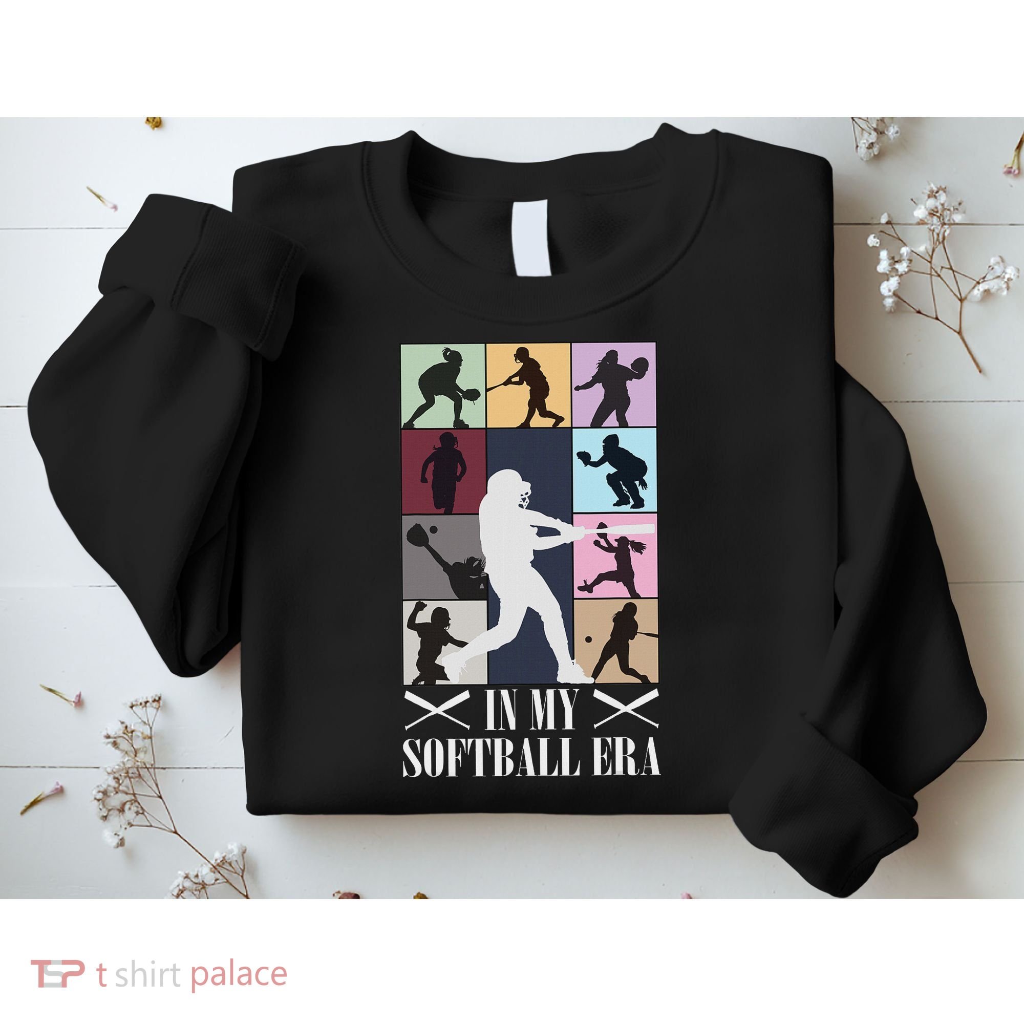 In My Softball Era Funny Softball Girl Player Lover Sweatshirt