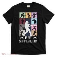 In My Softball Era Funny Softball Girl Player Lover T-Shirt thumb 0