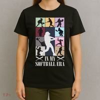 In My Softball Era Funny Softball Girl Player Lover T-Shirt thumb 4