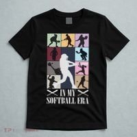 In My Softball Era Funny Softball Girl Player Lover T-Shirt thumb 5