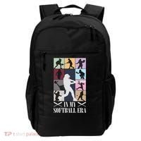 In My Softball Era Funny Softball Girl Player Lover Backpack thumb 0