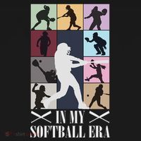 In My Softball Era Funny Softball Girl Player Lover Coaster thumb 2