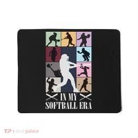 In My Softball Era Funny Softball Girl Player Lover Mousepad thumb 0