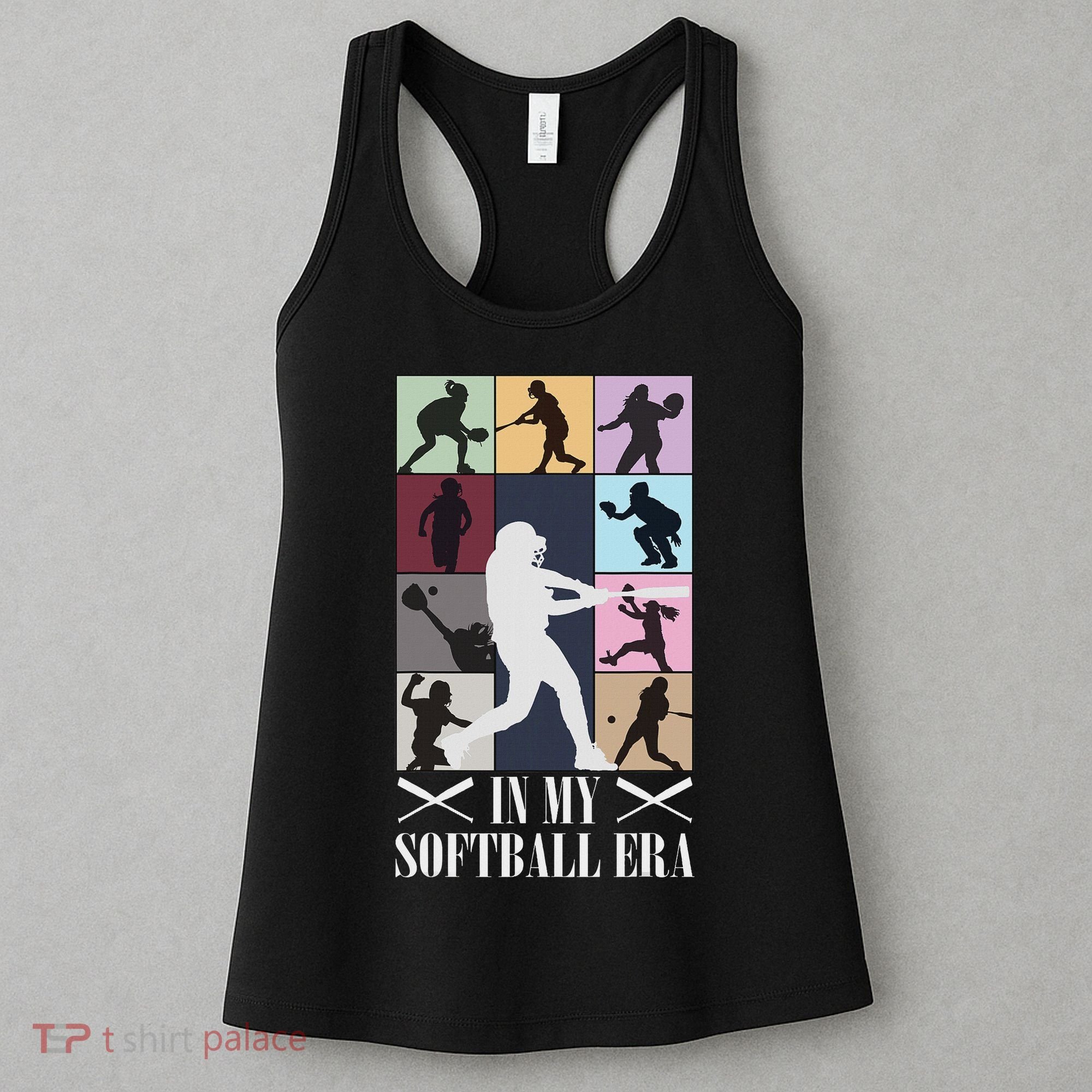 In My Softball Era Funny Softball Girl Player Lover Women's Tank Top
