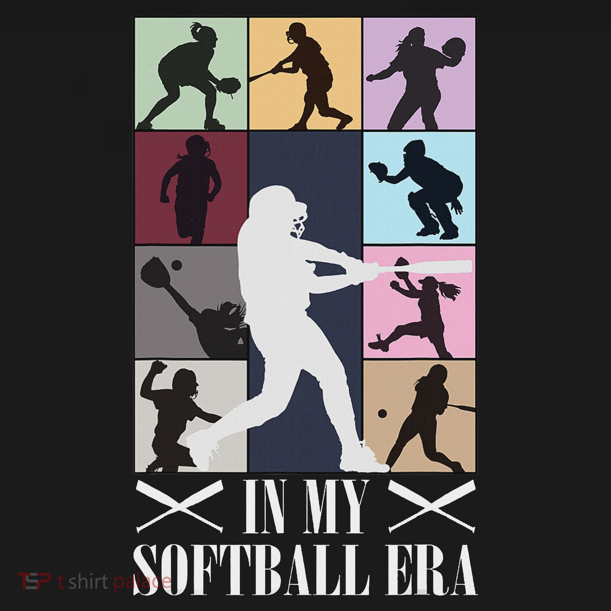 In My Softball Era Funny Softball Girl Player Lover Women's Tank Top