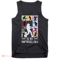 In My Softball Era Funny Softball Girl Player Lover Tank Top thumb 0