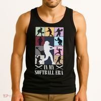 In My Softball Era Funny Softball Girl Player Lover Tank Top thumb 3
