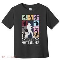 In My Softball Era Funny Softball Girl Player Lover Toddler T-Shirt thumb 0