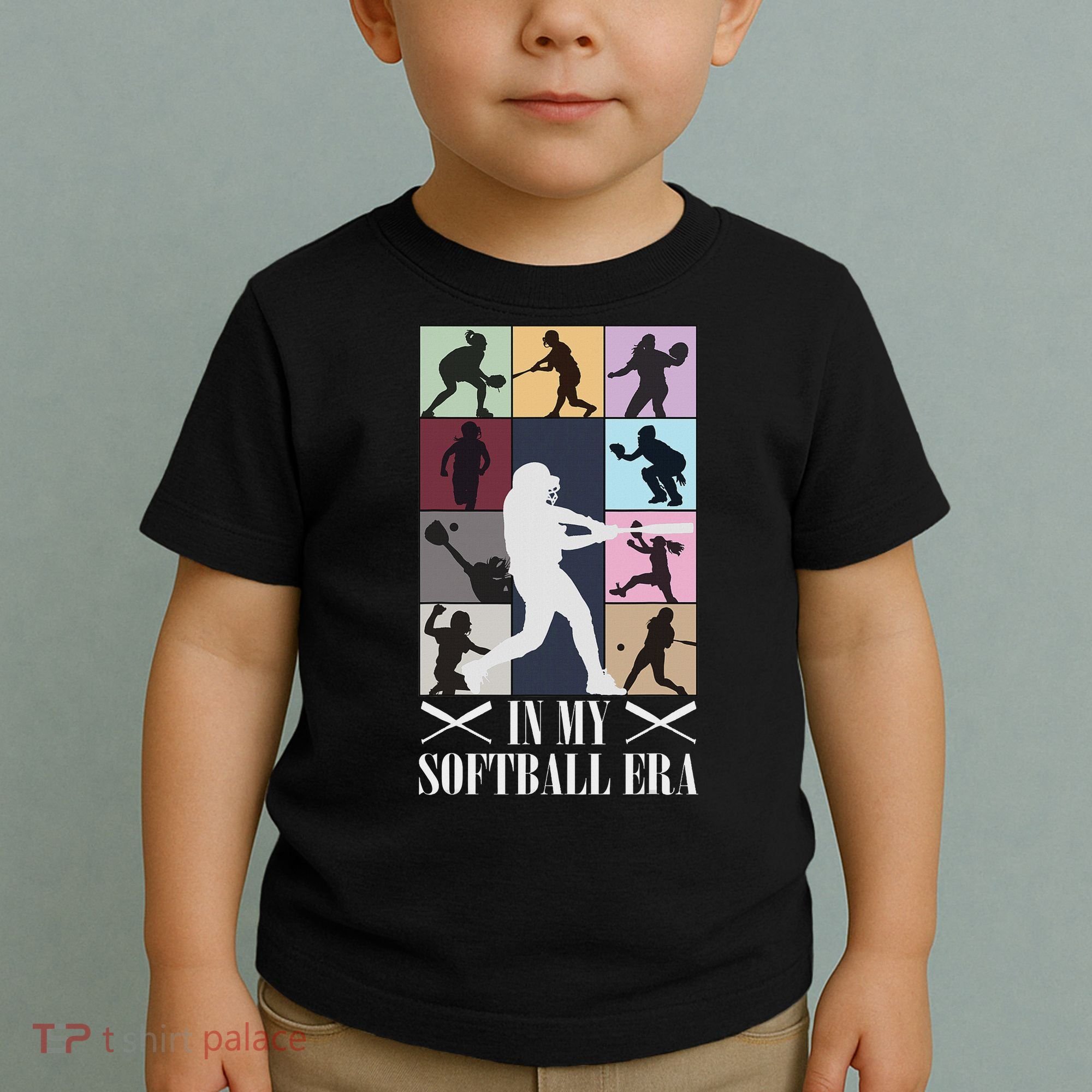 In My Softball Era Funny Softball Girl Player Lover Toddler T-Shirt
