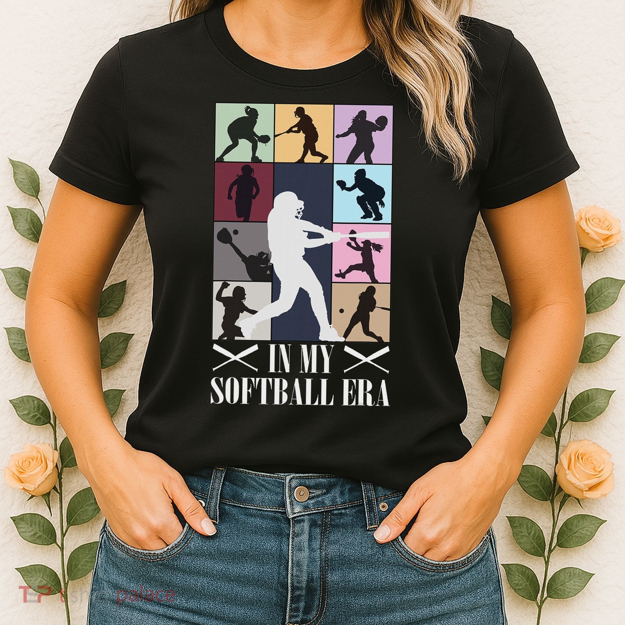 In My Softball Era Funny Softball Girl Player Lover Women's T-Shirt