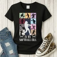 In My Softball Era Funny Softball Girl Player Lover Women's T-Shirt thumb 3