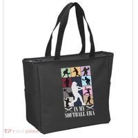 In My Softball Era Funny Softball Girl Player Lover Tote Bag thumb 2