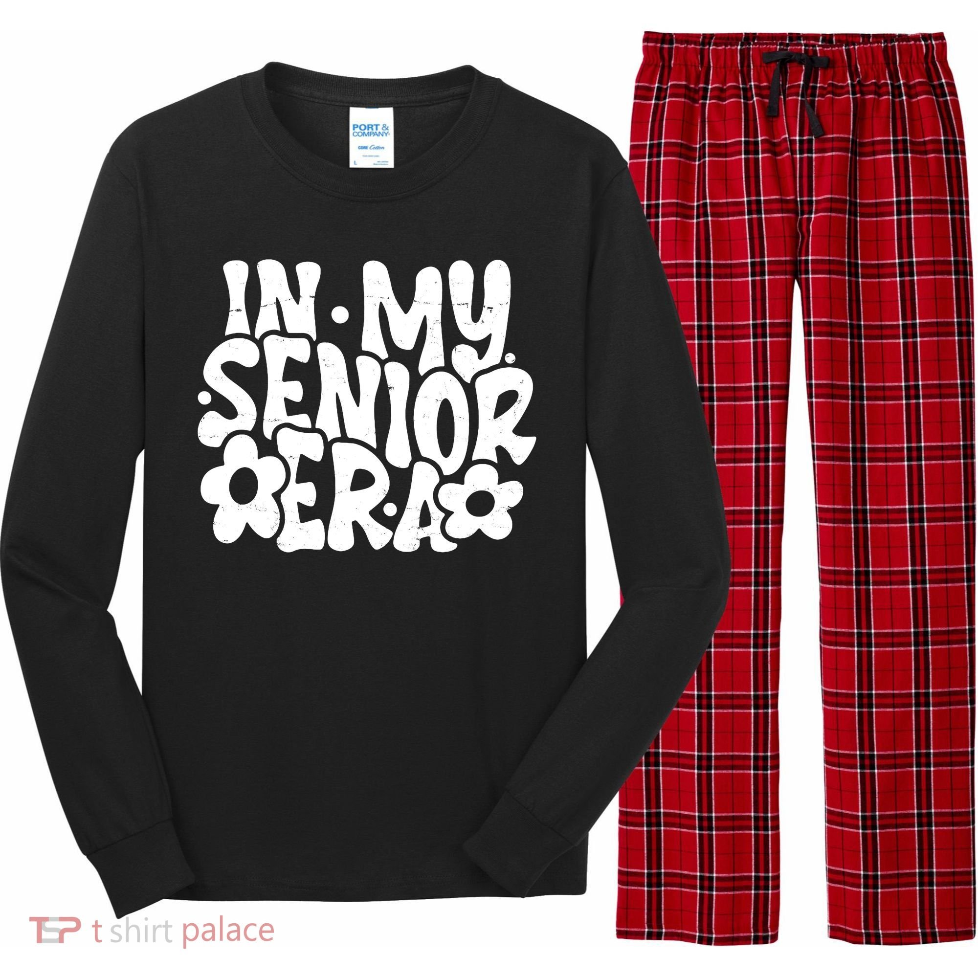 In My Senior Era School Graduation Graduate Long Sleeve Pajama Set