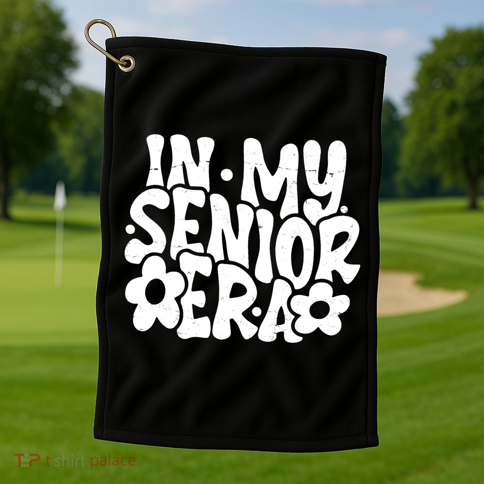 In My Senior Era School Graduation Graduate Golf Towel