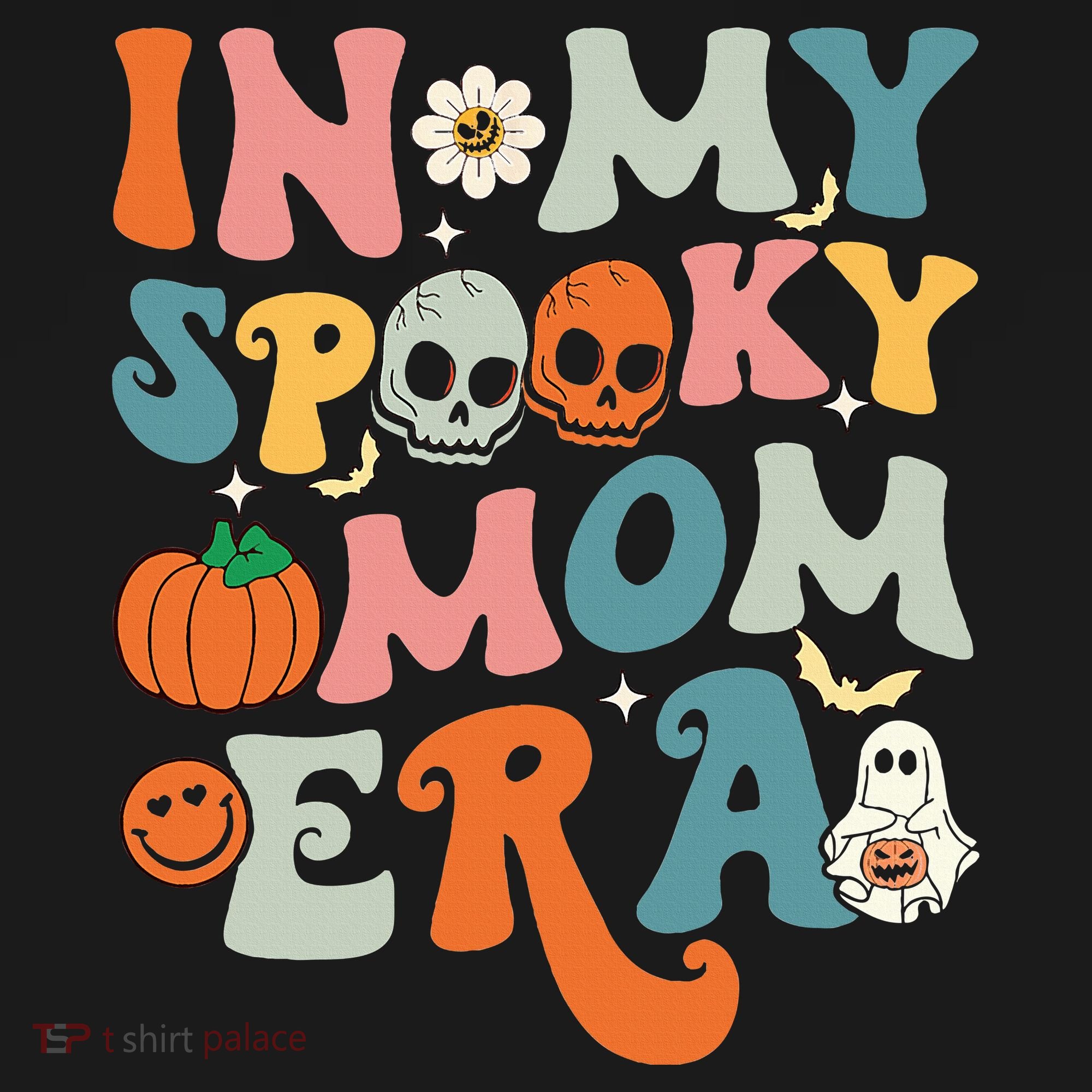 In My Spooky Mom Era Funny Halloween Groovy Apron